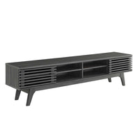 Modway Render 70" Entertainment Center TV Stand - Charcoal-Mid-Century Style 70" TV Stand