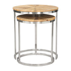 Zuo Bari Nesting Table - Natural - Set of 2-3 year limited warranty