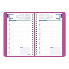 Blueline 2027 Fashion Daily Planner - 8" x 5" - Assorted Colours - Bilingual-Previous, current and following monthly calendars at the top of each spread