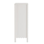 Modway Emmeline Scalloped 5-Drawer Chest - White-Assembly Required