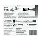 BIC Intensity Advanced Fine Point Pocket Style Dry Erase Marker - Assorted Colours – 4 Pack-Visible ink supply level always lets you know when you're running low