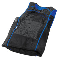 TechNiche HyperKewl Evaporative Cooling KewlShirt Tank Top - Black and Royal Blue - XL-Size: XL
