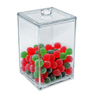 Azar Acrylic Container - 5.5" L x 5.5" W x 9.5" H - Clear-colour of item is clear