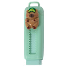 Merangue Capybara Topper Retractable Eraser-Compact and portable with a handy loop for carrying