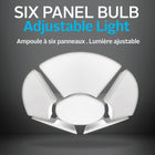 Bell + Howell Socket Burst Six Panel Ceiling Light 144 LED Bulbs - 3000 Lumen -Hex Bulb has 3500 lumens Kelvin light this is perfect to brighten up your patio, basements, warehouses, etc