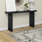 Hudson&Canal Soren 55"W Console Table - Black Grain-Features easy assembly