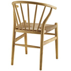 Modway Flourish Spindle Wood Dining Side Chair - Natural-Chair Weight Capacity: 286 lbs.