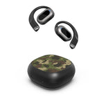 MyBat Design Lab Open Ear Bluetooth Earbuds - Black And Camouflage Print-Open ear fit to stay aware of your surroundings while enjoying music
