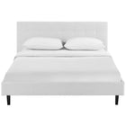 Modway Linnea Full Bed - White-Non-Marking Foot Caps