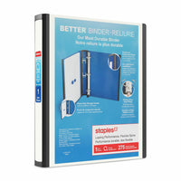 Staples Better Binder - 1" - White-Longer lasting, easier to use