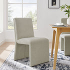 Modway Emory Fabric Upholstered Dining Side Chair - Linen-Non-Marking Floor Glides