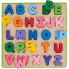 Bigjigs Toys Chunky Alphabet Puzzle - Uppercase-Each carefully crafted individual letter is colour coded with its base slot
