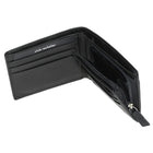 Club Rochelier Men's Slim Wallet with Zippered Pocket - Black-RFID Protection