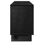 Modway Knox 71 Inch TV Stand - Black-Non-Marking Leveling Feet