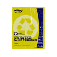 Hilroy Exercise Book 1/2 plain 1/2 ruled - 9-1/8" x 7-1/8" - 72 Pages-Hilroy makes it easier for students and teachers to identify the correct subject with a different lightweight colour cover for different rulings