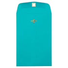 JAM Paper 6 x 9 Open End Clasp Catalogue Coloured Envelopes, Sea Blue Recycled, 25 Pack-Open End