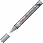 Pentel Paint Marker - Medium Point - Bullet Tip - Silver Ink-Quick Drying
