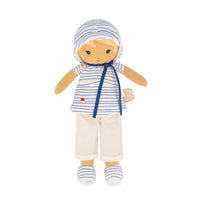 Kaloo Tendresse Eli Doll - Large-Eli is a 12.48-inch sailor doll ready for sea adventures.