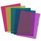 Staples Poly Project Pockets - Letter Size - Assorted Colours - 5 Pack-Made with transparent, static-free polypropylene