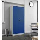 Ceha Canada RTA Metal Storage Cabinet - 36" W x 77" H - Blue-270° METAL HINGES: Doors open fully with strong metal hinges, providing wide access