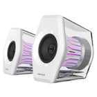 Hecate G2000 Pro 2.0 RGB BT Virtual 7.1 Surround Sound Gaming Speakers with 64W Peak Power and TempoFlow Light - White-64W of total output power in a compact design, delivering an expansive soundstage. Despite its small size, it supports up to 64W output power, creating a vast sound field. Paired with a 2.0 architecture for left and right channels, it builds a deep, immersive soundstage, offering the freedom to fully extend the sound and effortlessly present grand, cinematic moments from Triple-A games