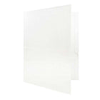 JAM Paper Laminated Glossy 3 Hole Punch Two-Pocket School Folders - White - 6 Pack-Glossy 3-Hole Punch Project Folders l Colour: White