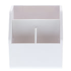 Bostitch Office Konnect Storage Bin with Removable Lid - 2 Modular Dividers - White-3.6" x 3.5" x 3.4"