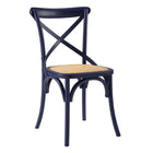 Modway Gear Dining Side Chair - Midnight Blue-Modern Farmhouse Dining Chair
