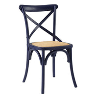 Modway Gear Dining Side Chair - Midnight Blue-Modern Farmhouse Dining Chair