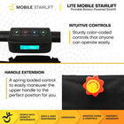 Mobile StairLift LITE Mobile Stairlift - Assorted Colours-Rechargeable lithium-ion battery provides power for up to 60 flights per charge