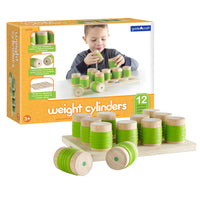 Guidecraft Weight Cylinders -Weight matching game to stimulate cognitive development