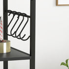 Vinsetto Vertical Filing Cabinet with Wheels - Black-Four wheels with two brakes allow you to move it where you need it