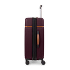 Bugatti Cannes Collection 26.50" Hardside Checked Spinner Luggage - Fig-Telescopic trolley handle with multi-stage locking heights