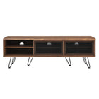 Modway Nomad 59" TV Stand - Walnut-Non-Marking Rubber Pads