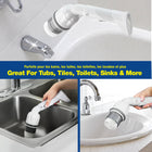 Bell+Howell Scrubtastic Max Electric Rechargeable Handheld Power Scrubber with 2 Brush Heads-6