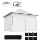 Outsunny 12 ft W x 12 ft L Pop Up Canopy Tent - UPF50+ 420D Instant Shelter - Silver-11.8 x 11.8 ft (3.6 x 3.6 m) outdoor canopy for parties, picnics and more