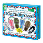 Carson Dellosa Education I Can Tie My Shoes Lacing Cards - Grade PK-1 -Includes 6 colourful shoes and boots, each 7" x 4.25"; 6 laces, each 36"; and directions in English, Spanish, and French