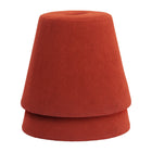 Zuo Upela Ottoman - Red-3 year limited warranty