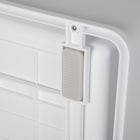 PawHut Enclosed Cat Litter Box with Scoop, Tray, Top Entry and Foldable - Green-Colour: White and Green 