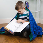 Bouncyband Soft Fleece Weighted Sensory Blanket for Kids - 7 lb Small - 56" x 36"-SENSORY COMFORT: A vast majority of kids find it therapeutic including those with ADHD, autism, and sensory processing disorder