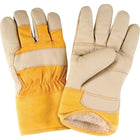 Zenith Safety Fitters Gloves, X-Large, Grain Cowhide Palm, Boa Inner Lining - 12 Pack-Cuff Material: Starched