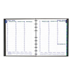 Blueline 2027 MiracleBind Weekly Planner Appointment Book with Twin-Wire Binding - 10-3/4" x 8-1/2" - Black - Bilingual-Includes 40 ruled pages that can be removed and repositioned