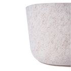 My Home My Living Strong Felt Oval Basket 3-Piece Set - 14"L x 11"W x 6"H - Cream-Strong, firm felt material 