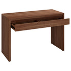 Hudson&Canal Ashcroft 48'' Desk - Satin Walnut-Clean with a soft, dry cloth and no harsh chemicals or abrasive cleaning materials