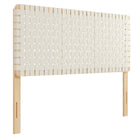 Modway Sparta Weave Vegan Leather Queen Headboard - Natural Beige-Queen Size Headboard Only
