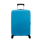 American Tourister 23" Rejoy Check-in Luggage - Medium - 360-Degree Spinner - Azure Blue-Dual Spinner wheels make it easy to navigate narrow airplane aisles as well as over a variety of surfaces