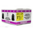 Eco II Industrial Regular Garbage Bags - 24" W x 24" H - Clear - 500 Pack-Regular
