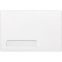 JAM Paper Window Envelopes - White - 6" x 9" - 50 Pack-Booklet window envelopes: 6” x 9” booklet window envelopes are perfect when sending invoices, statements, magazines, catalogs, and business pamphlets. you’ll save the time and expense of separately addressing individual envelopes, making them perfect for business correspondence. simply position the address to show through the window.