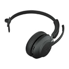 Jabra Evolve2 65 Link380C MS Mono Headset - Black-Headband cushion ultra soft foam covered in color-matched silicone, ear cushion soft audio foam covered in color-matched leatherette, aluminium slider arm