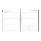 Mead 2026-27 Artisan Floral Lines Weekly/Monthly Hard Cover Planner - 11" x 9" - Multicolour - Bilingual-Page size: 11" H x 8-1/2" W